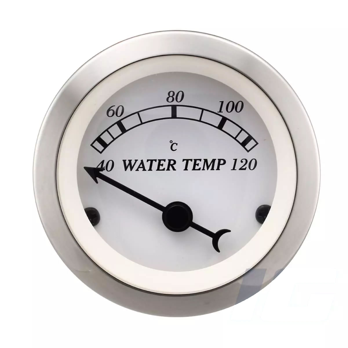 White Face Black Neddle - Water Temp Gauge With Sensor For Vintage Car